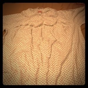 Vintage Purple Floral Print Nightgown